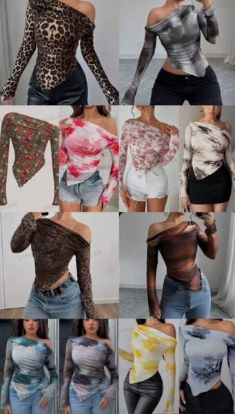 Top asymétrique élégant femme