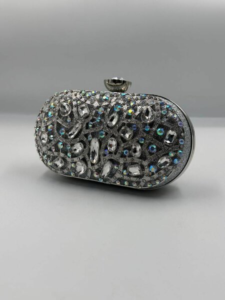 Silver & Green Purse