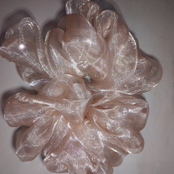 Silk and tissue hijab voloumizer scrunchies