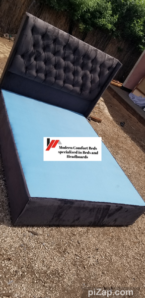 Wing tufted Double bedset