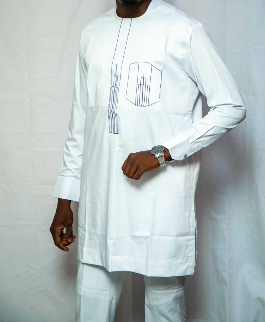 Boubou africain élégant homme