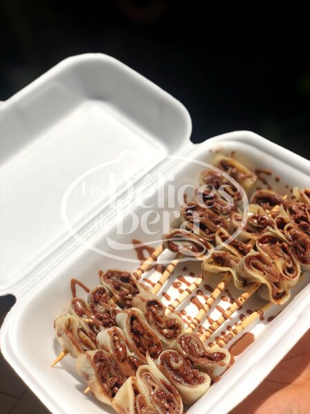 6 brochette de crêpes au choco