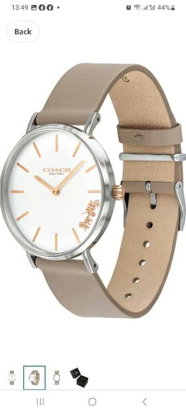 Montre élégante en cuir Coach