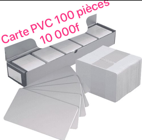Lot de Cartes PVC (100)