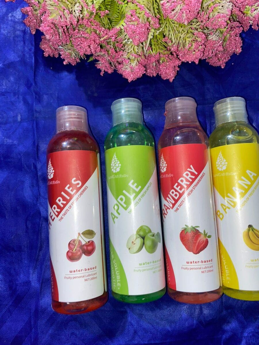 Lubrifiant à base d'eau fruité