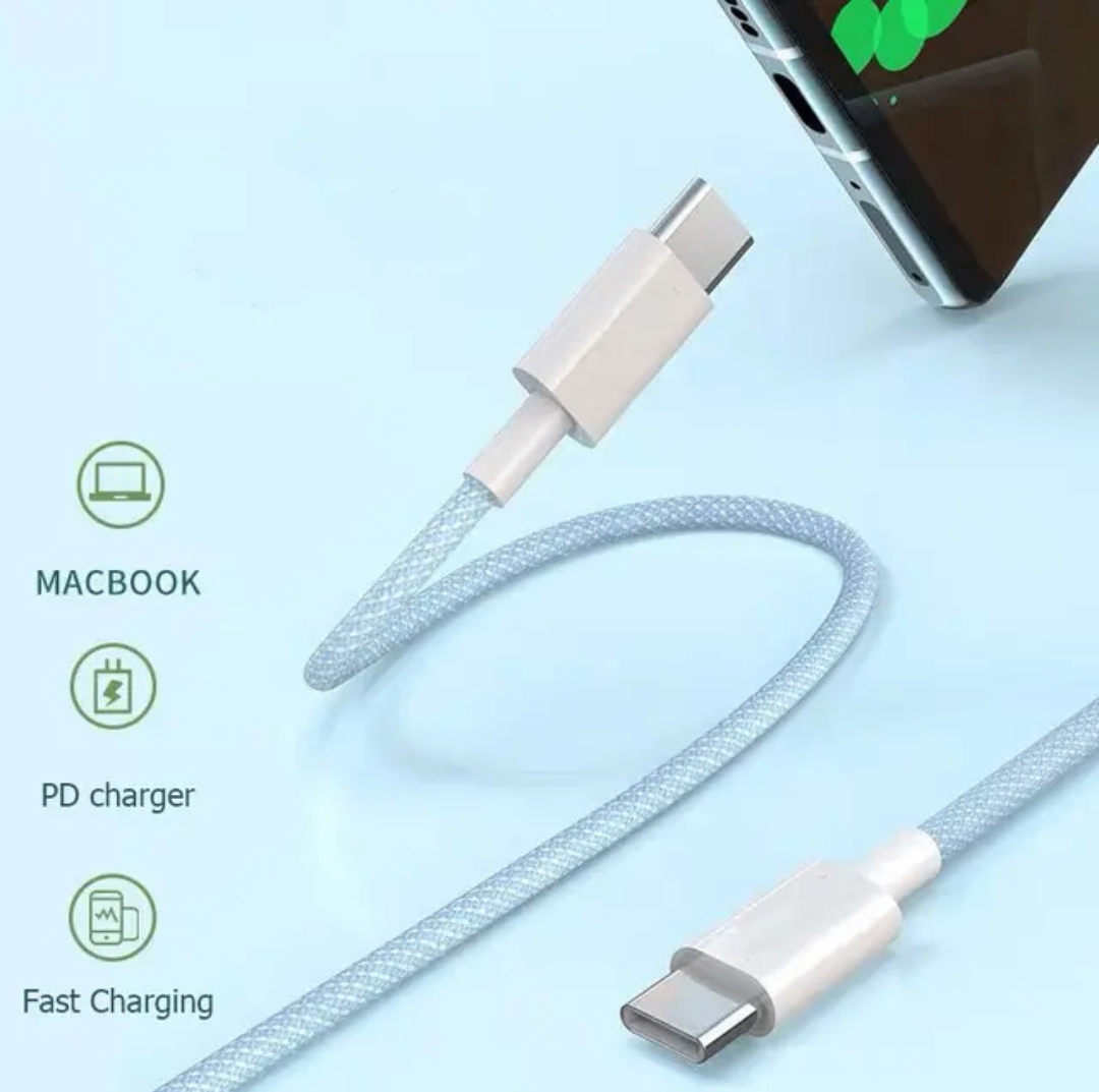 type C to C fast phone charging cables