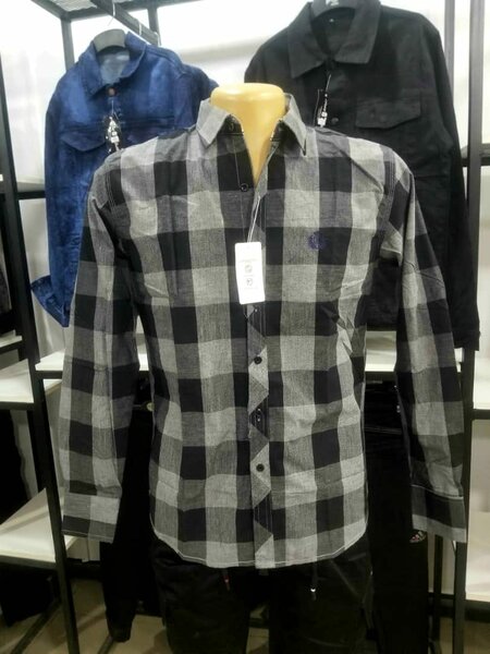 Men's long sleeve shirt, plaid