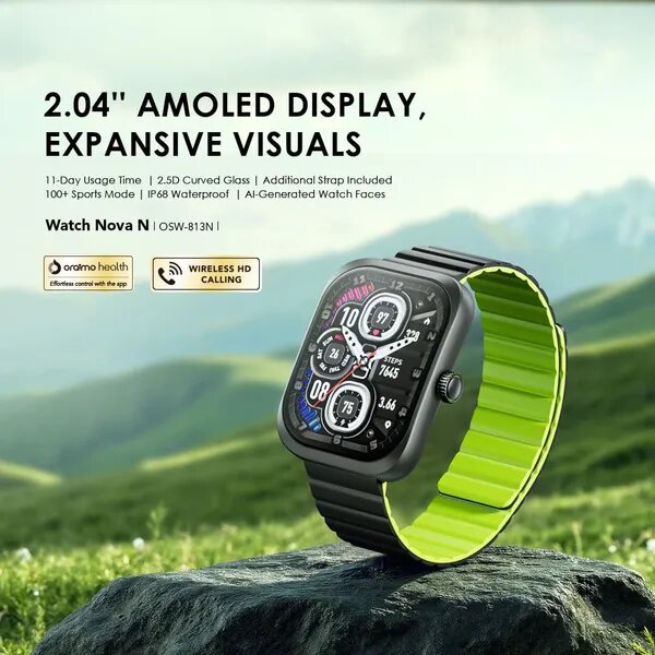 oraimo Watch Nova N 2.5D Curved Glass Smart Watch