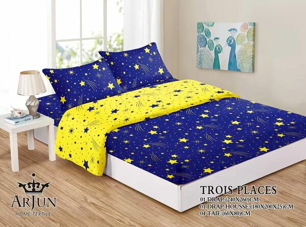 Parure de lit motifs étoiles