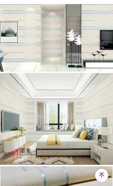 Papier peint rayé moderne