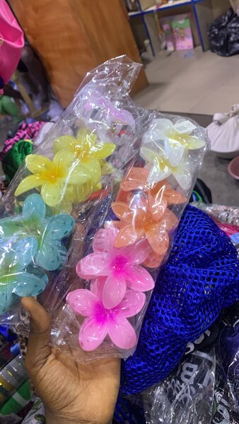 Colorful Floral Hair Clips Set