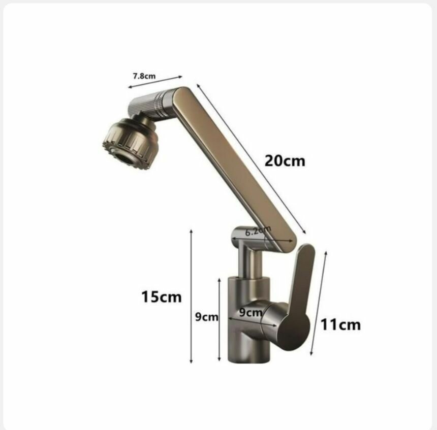 Robinet de cuisine pivotant