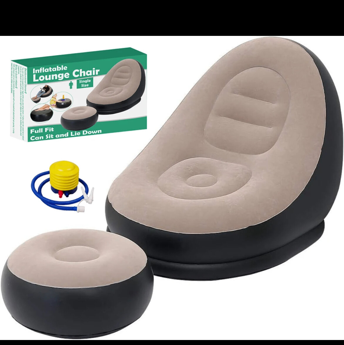 Chaise longue gonflable moderne