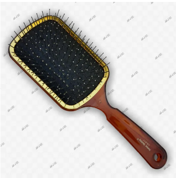 Crystle Brown Large Hair Brush Steel Wire With Steel Tip's Size (24*8cm)
