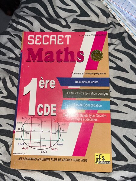 Secret Maths 1ère CDE