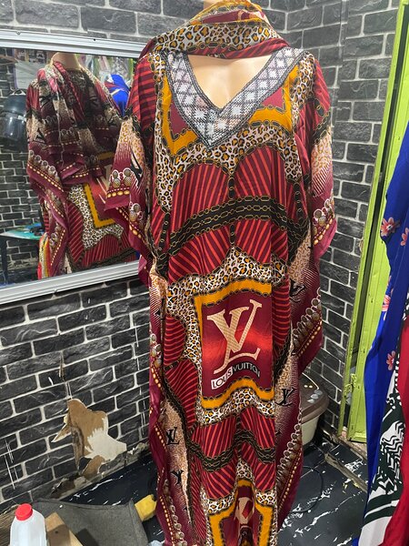 Caftan imprimé ethnique