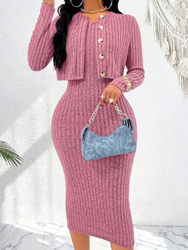 Dress with sweatshirt