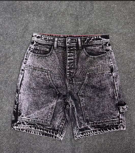 Shorts en jean délavé