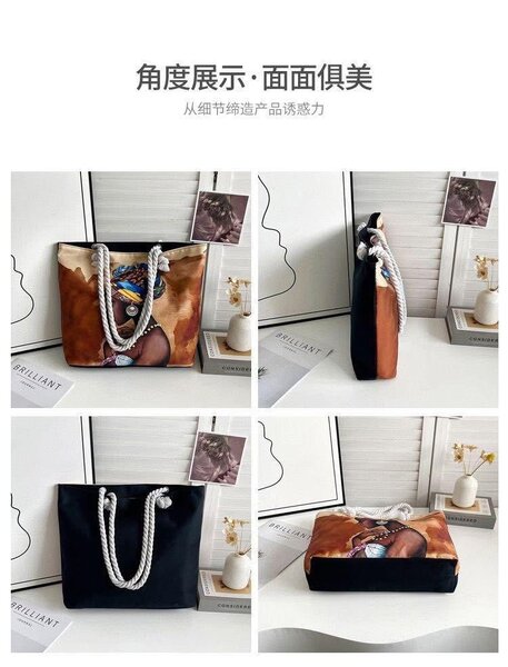 Sac à main en toile colorée