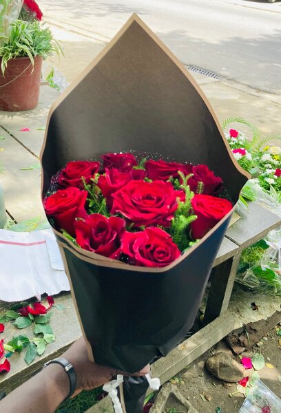 Bouquet de roses rouges