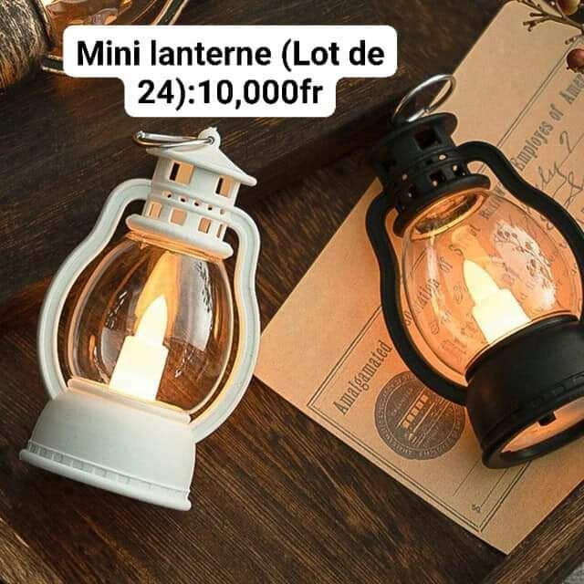 Bougies electronique et lantenne de noel