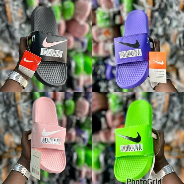 Claquettes de plage colorées Nike Air