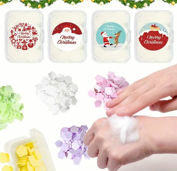 Lot de 4 boîtes aléatoire (400 comprimés) de savon jetable