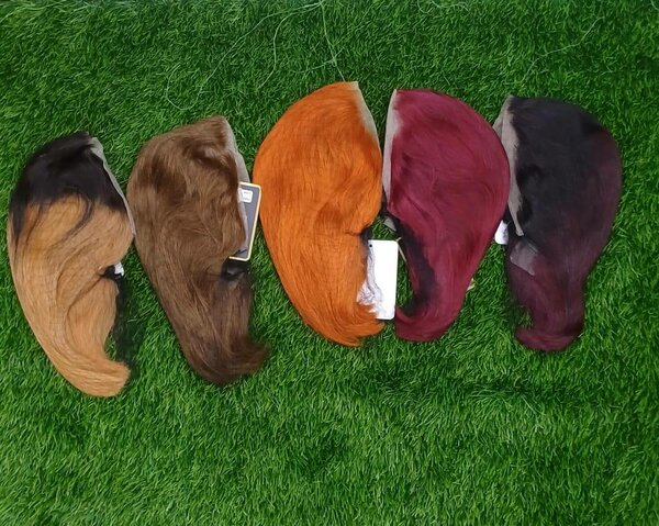 Perruques colorées naturelles