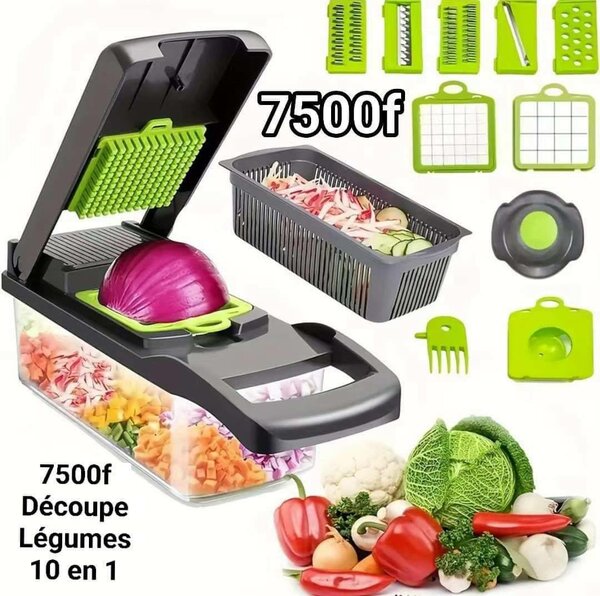 coupe-légumes manuel multifonctionnel