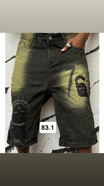 Bermuda en jean dégradé