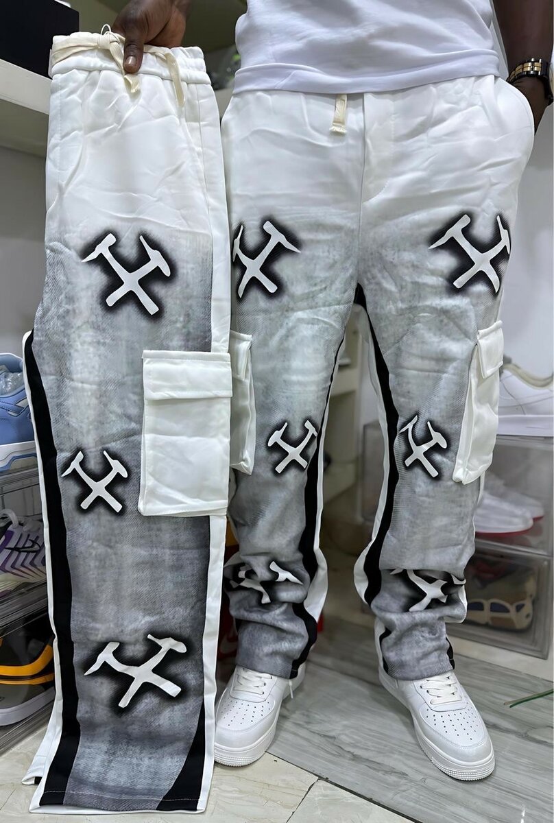 Pantalons cargo motifs style urbain