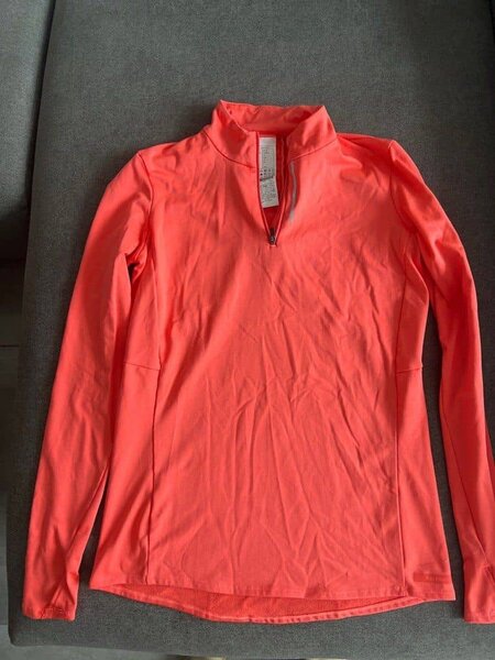 Pull polaire orange femme