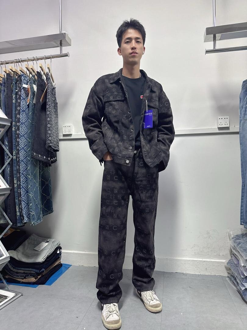 Costume en denim pour hommes