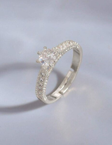 Bague Éclat Diamant Argent