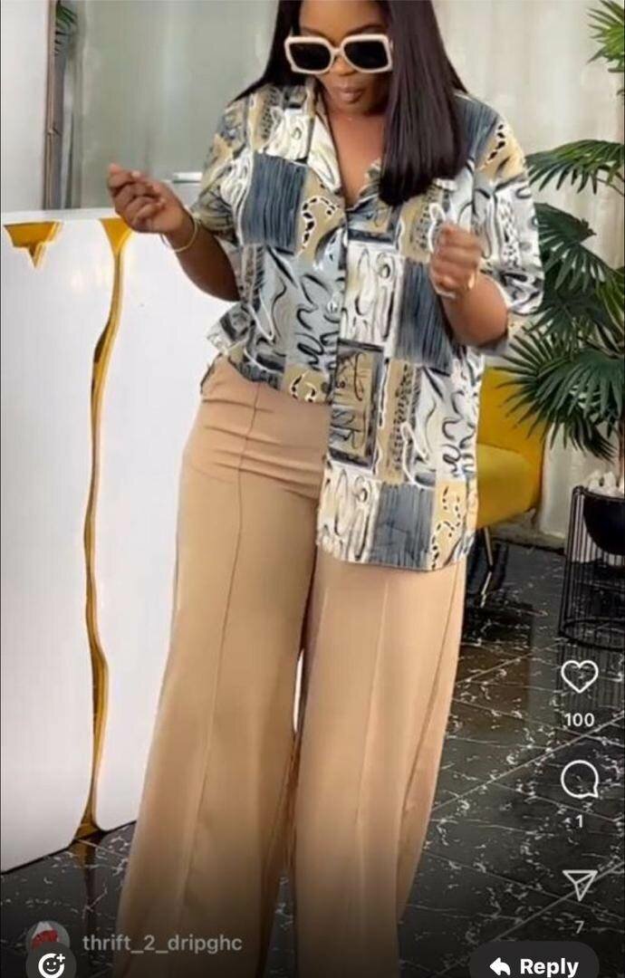 Ladies top and down available