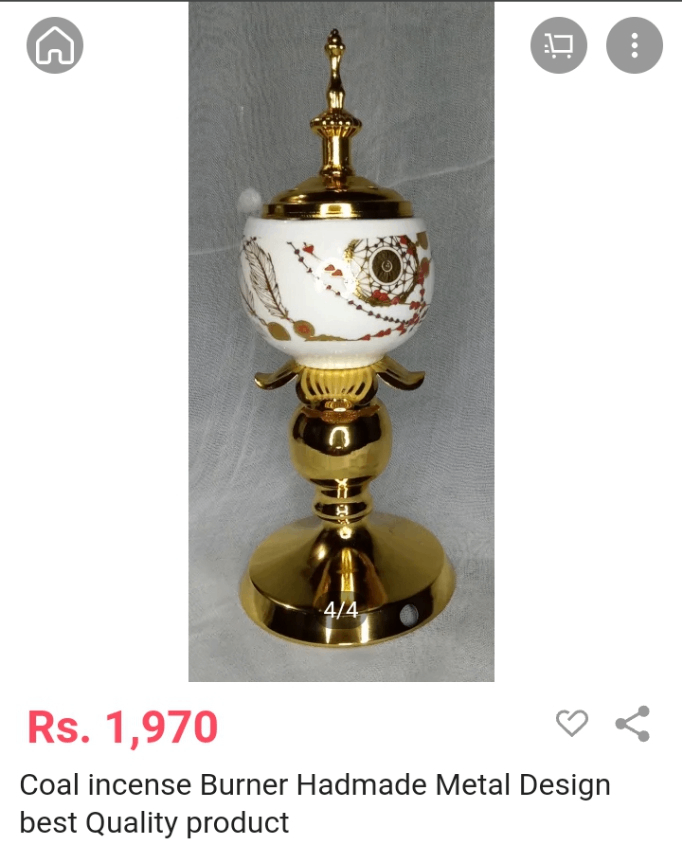 Coal incense burner Handmade Metal Design Best quality produ