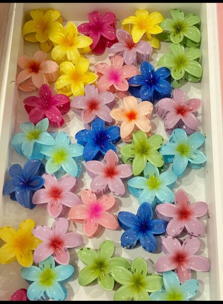 Épingles cheveux fleurs tropicales