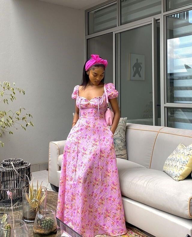 Robe longue fleurie élégante