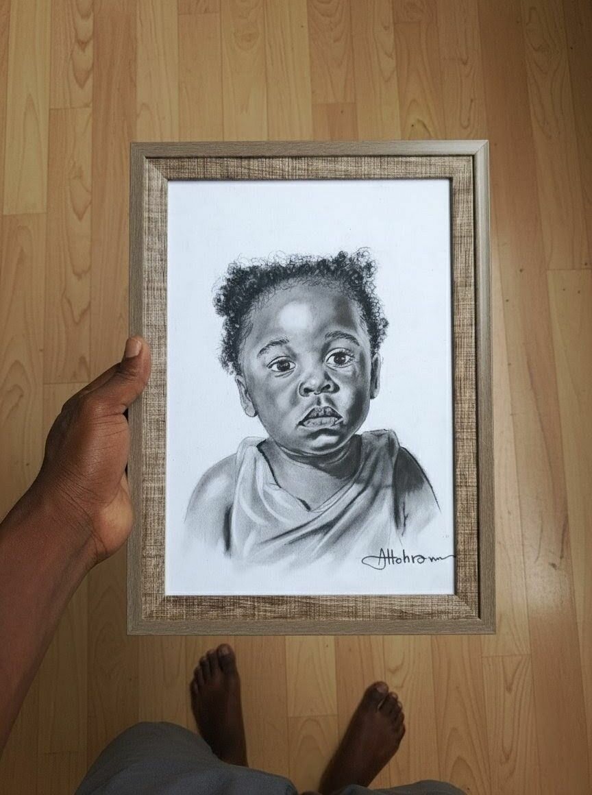Portrait au crayon