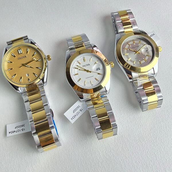 Montre élégante Oliva acier inoxydable