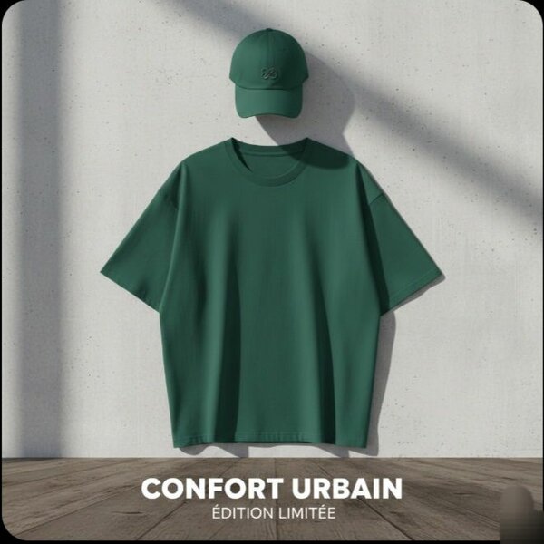 T-shirt cotton + casquette