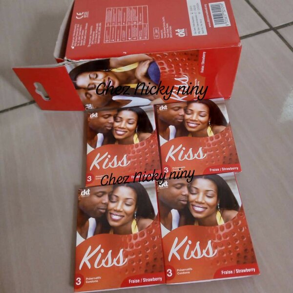 Lot de 24 préservatifs kiss