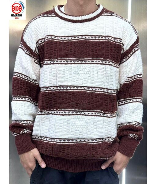 Pull rayé pour homme