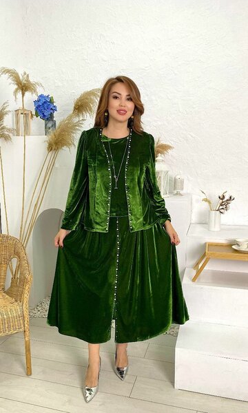 Новинка  Тройка Ткань Дубайский бархат