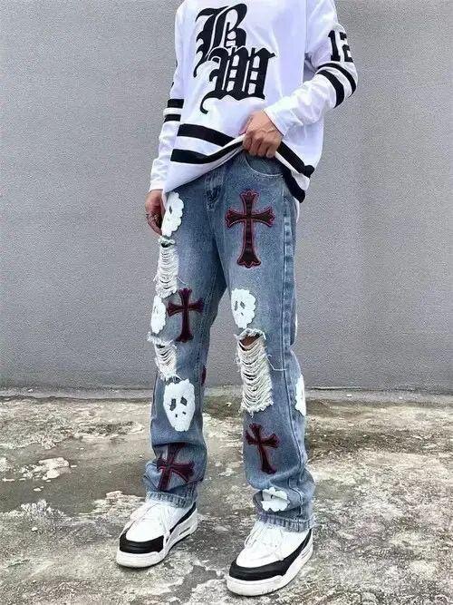 Jeans décontractés gothiques