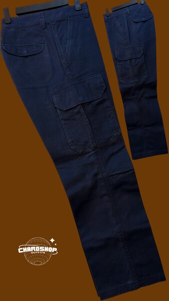 Pantalon cargo homme bleu