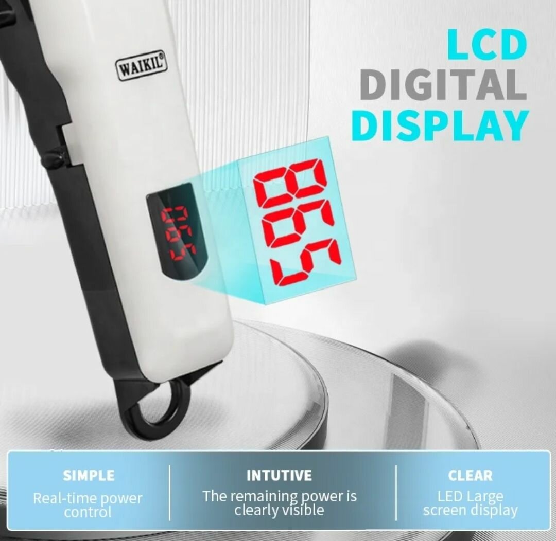 Tondeuse cheveux LCD professionnelle