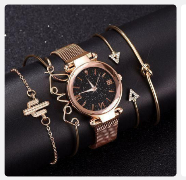 Montre Femme Élégante Dorée