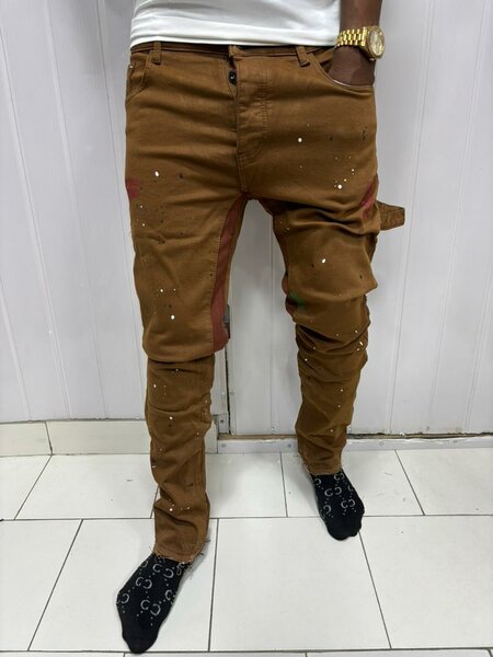 Jeans marron tendance