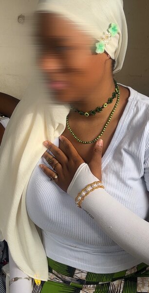 Collier en perles vertes élégant